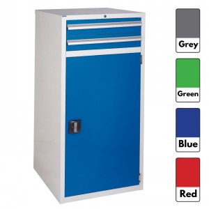 Euroslide Storage Cabinet 2 Drawer & Cupboard 1200mm